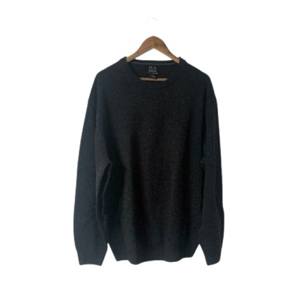 Jos. A. Bank Executive Collection Sweater Lambswool Charcoal Grey Size Men’s XXL